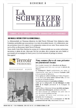  café, brasserie, restaurant, cuisine locale, brasserie, Fribourg, Schweizerhalle, traditionnel, authentique, ambiance chaleureuse